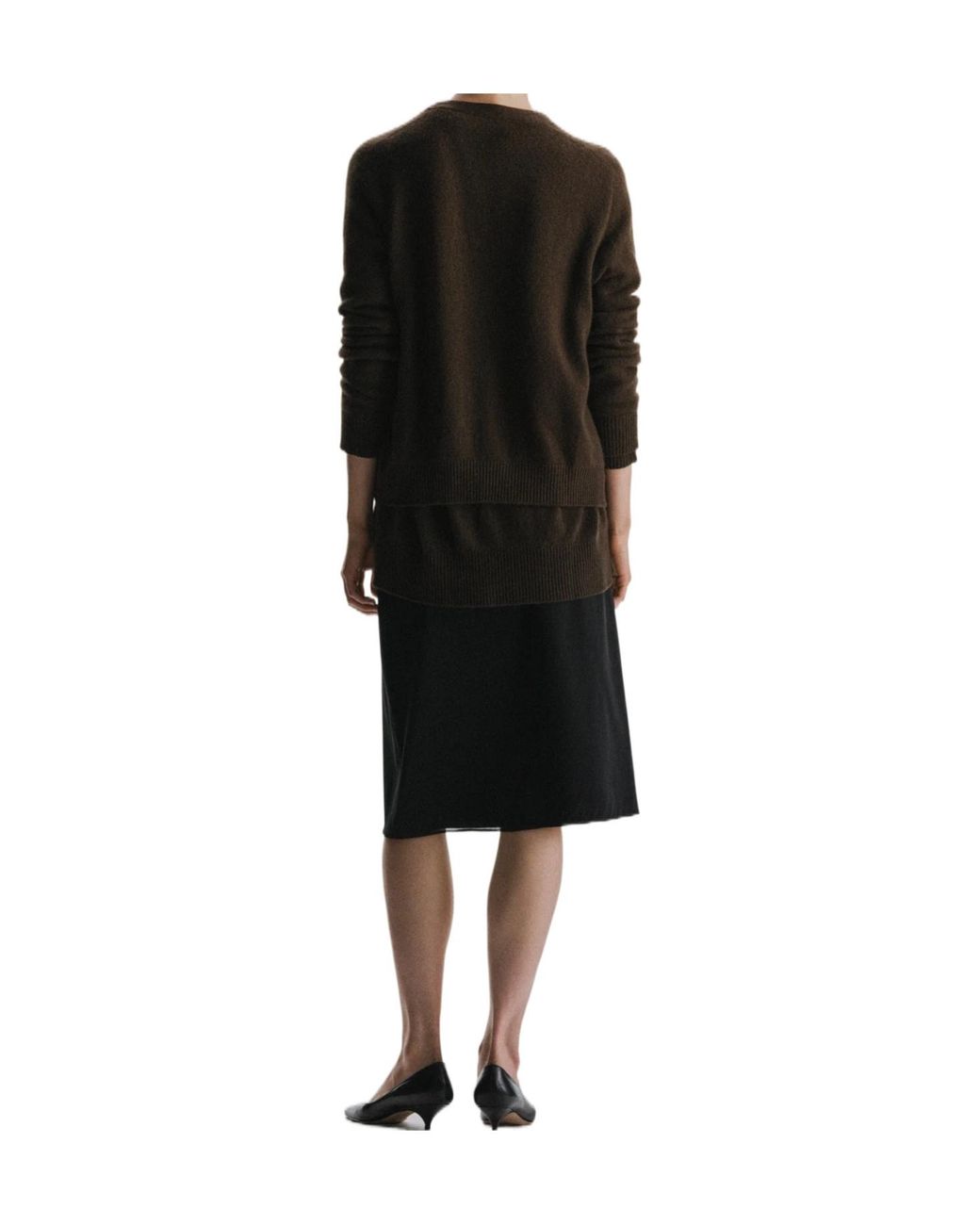 The Row Blue Ivera Elasticated-Waistband Midi Skirt