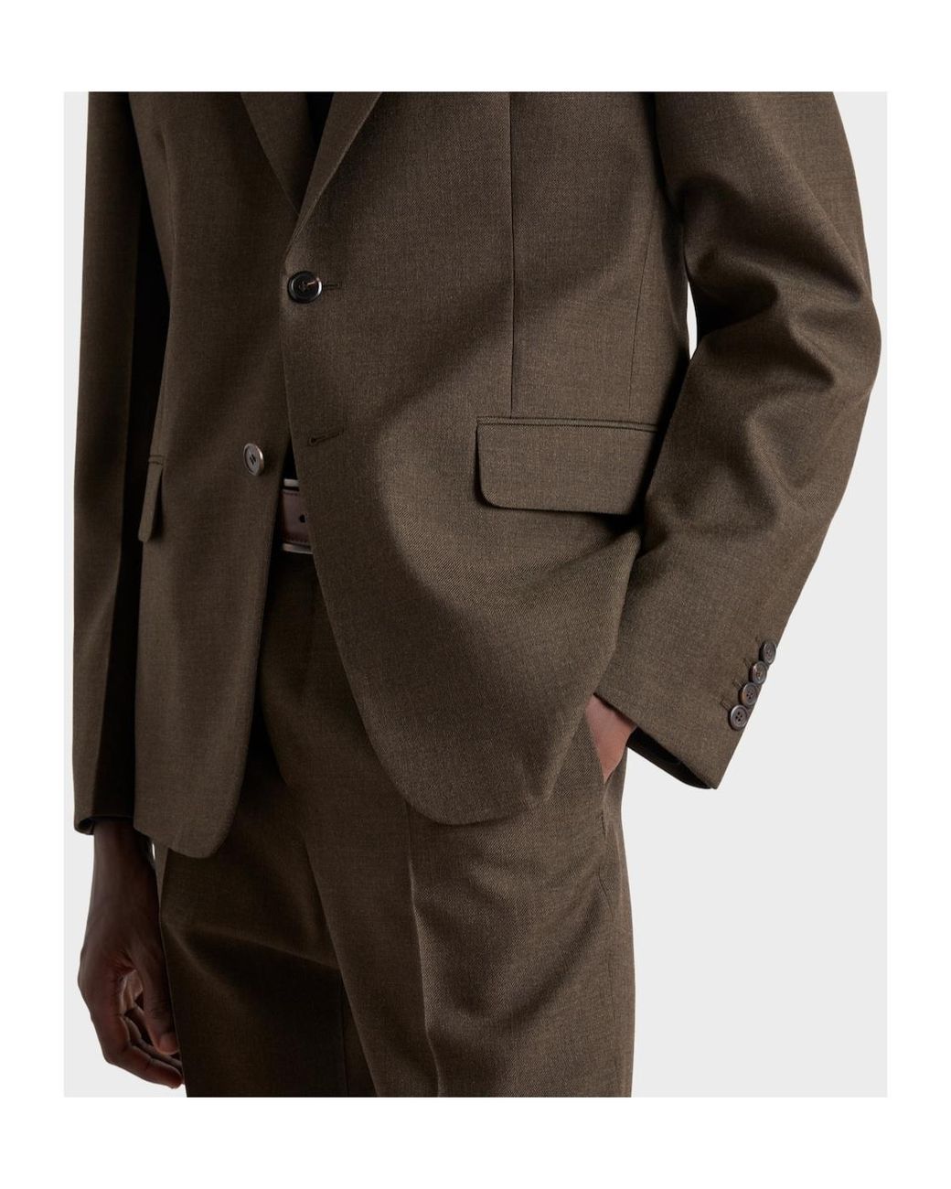 Prada Multicolor Single-Breasted Wool Suit for men