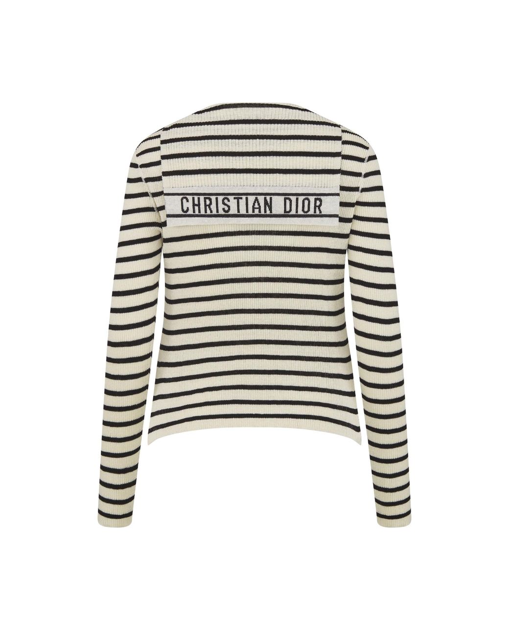 Dior Black Sweater With Laces On The Neckline