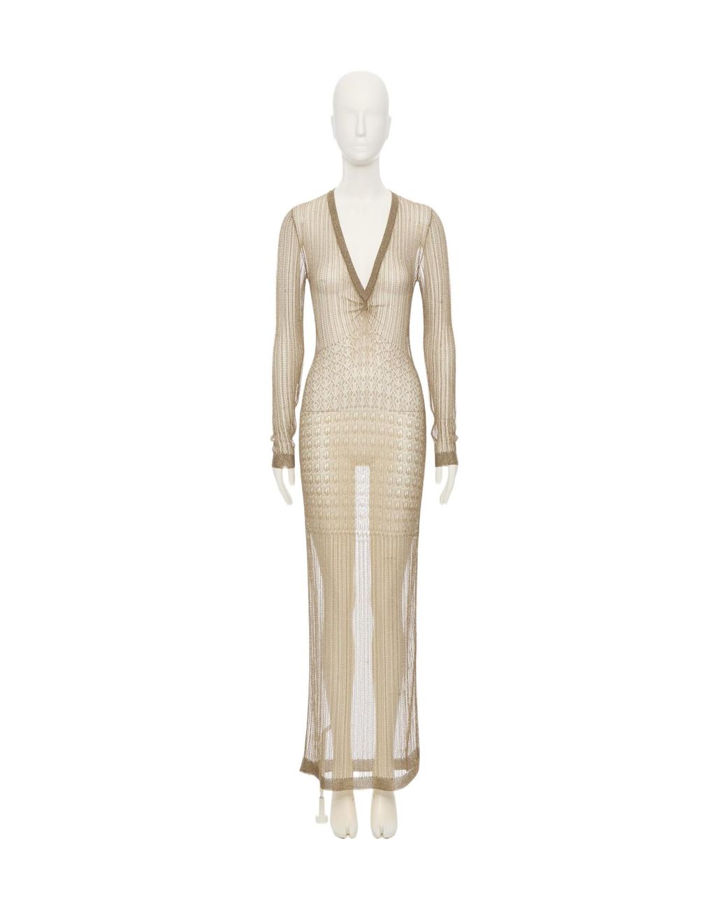 Valentino White Long-Sleeved Dress