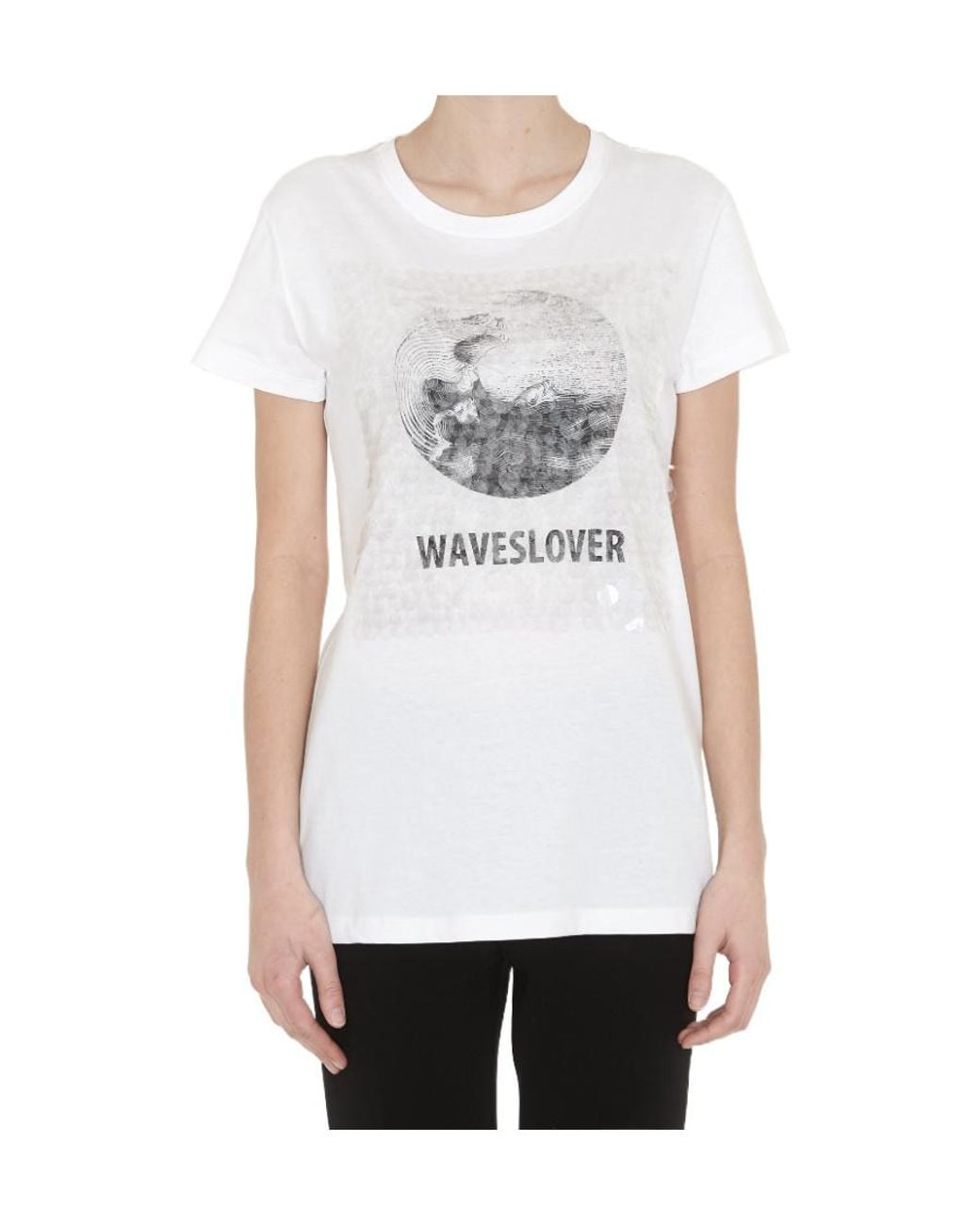 Valentino White Logo Round-Neck T-Shirt