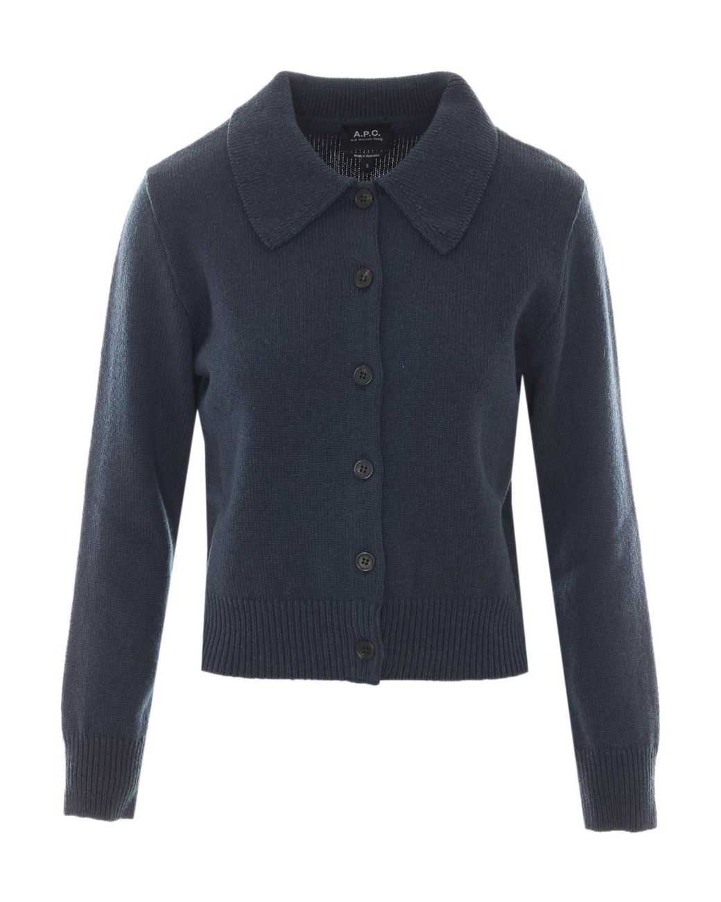 A.P.C. Blue Marie Collar Cardigan