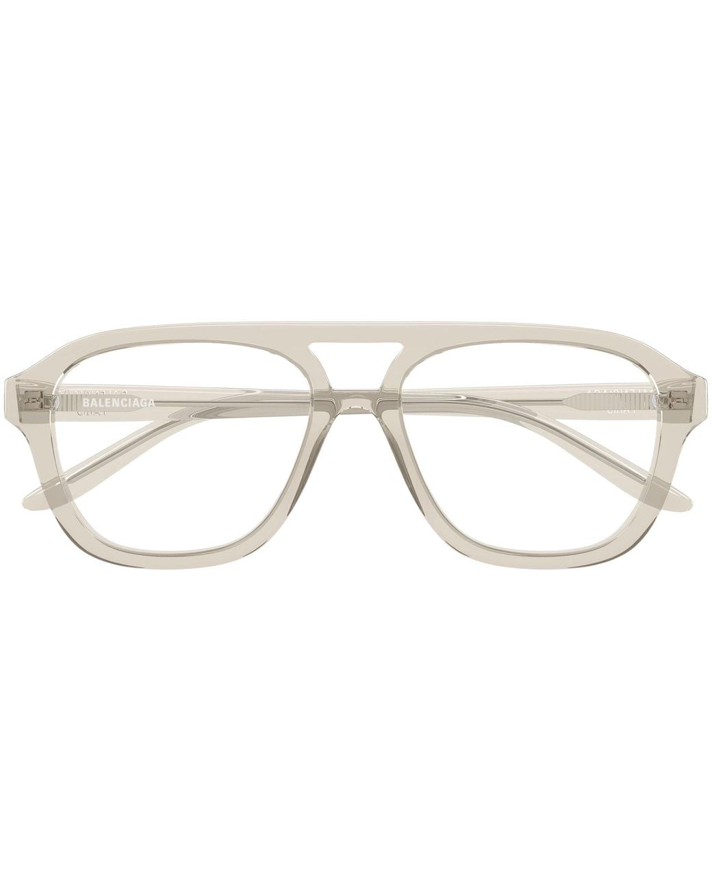 Balenciaga Black Aviator Eyeglasses for men