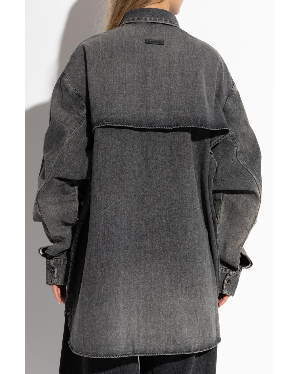 Fear Of God Gray Vented Denim Shirt