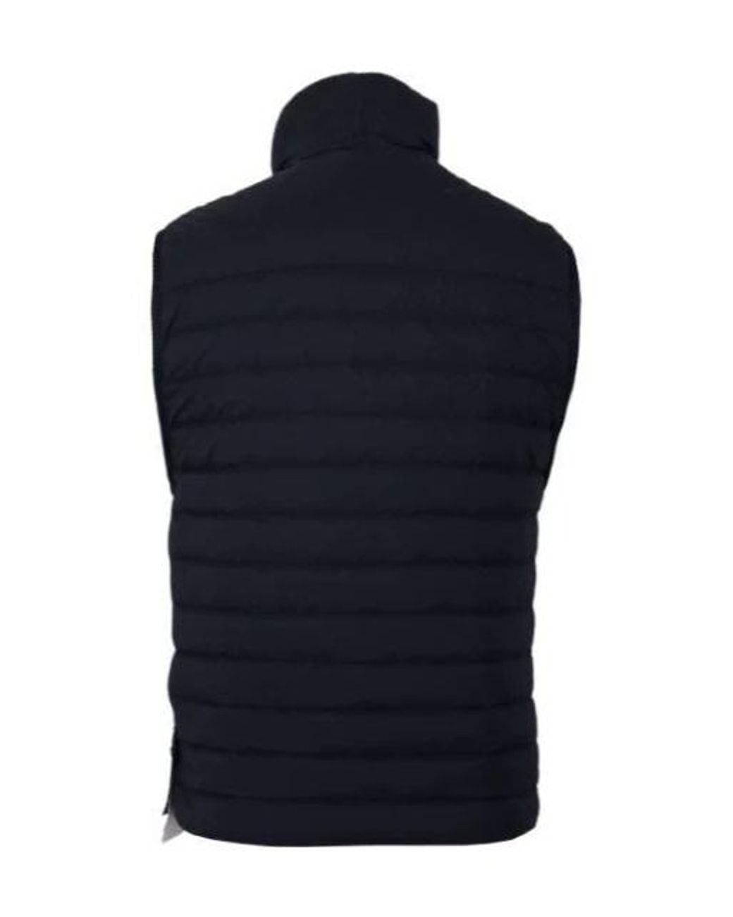 Stone Island Blue Quilted High-Neck Down Vest for men