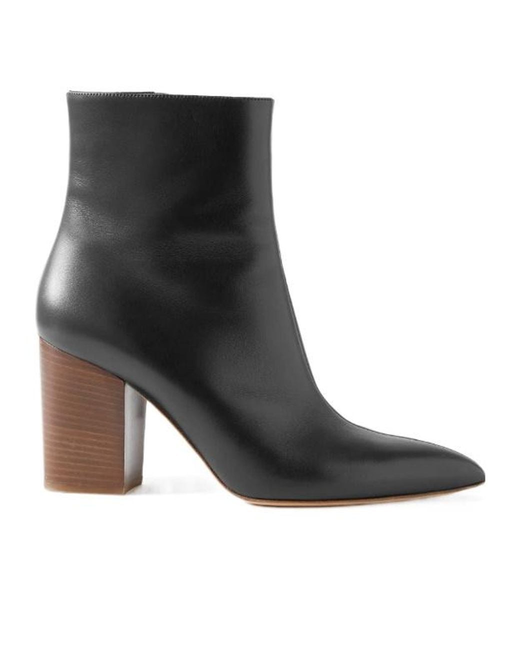 Gabriela Hearst Black Rio Leather Ankle Boots