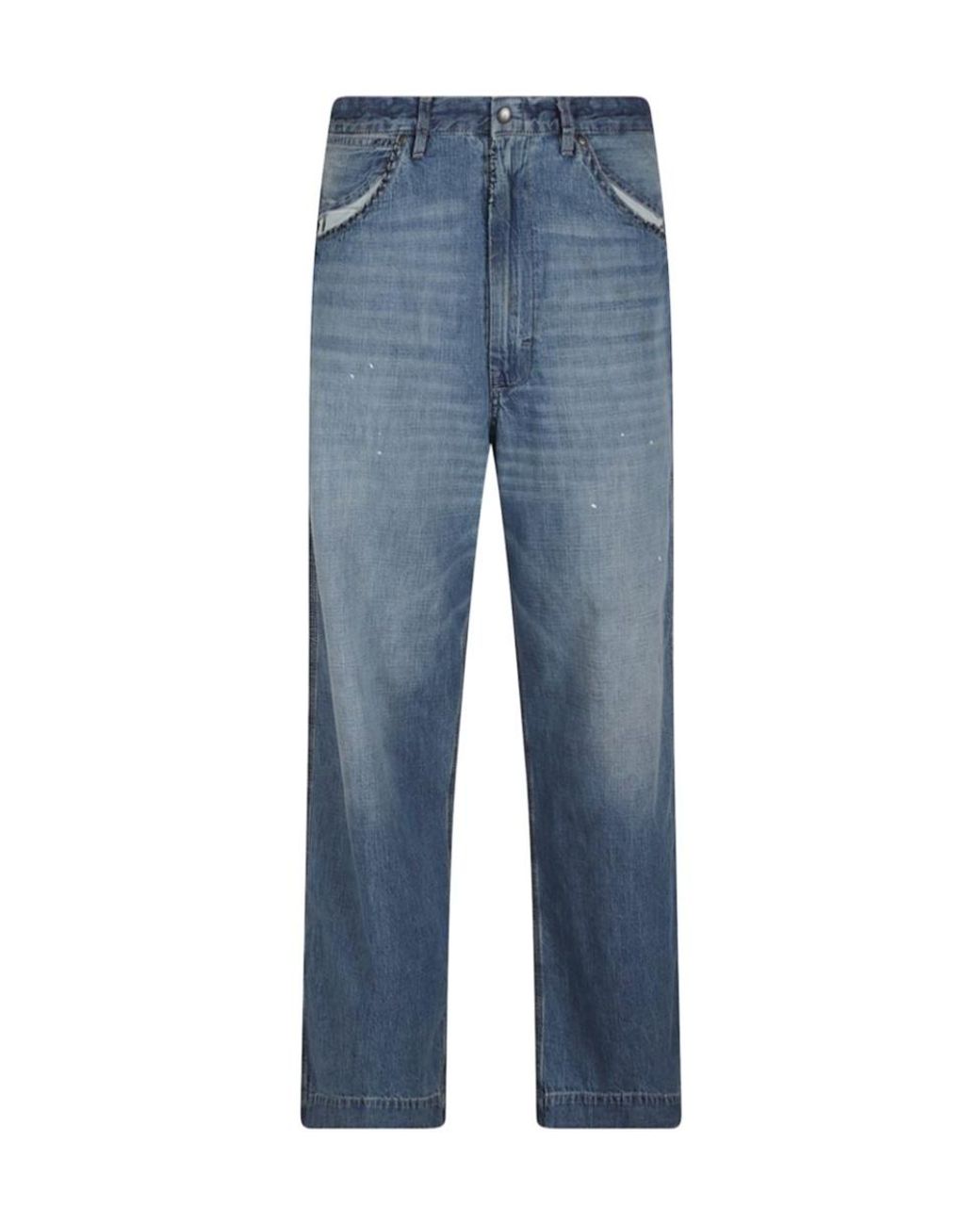 Maison Margiela Blue Belt-Loop Jeans