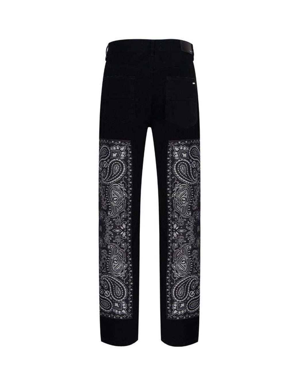 Amiri Black Belt Loops Slacks for men