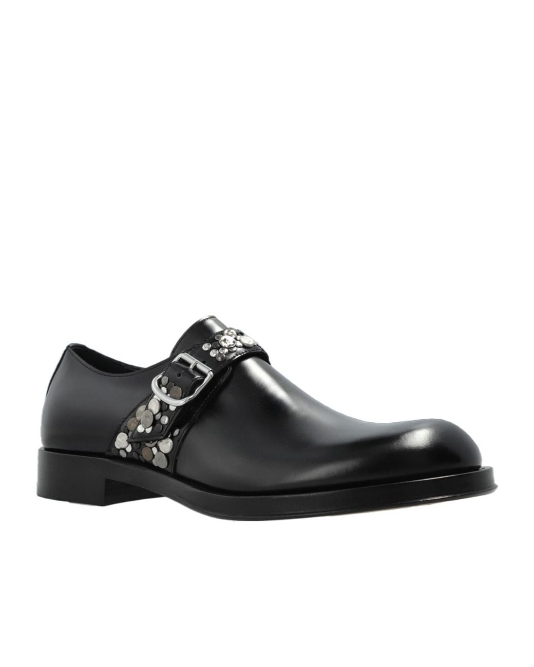 Dries Van Noten Black Stud Embellished Loafers for men