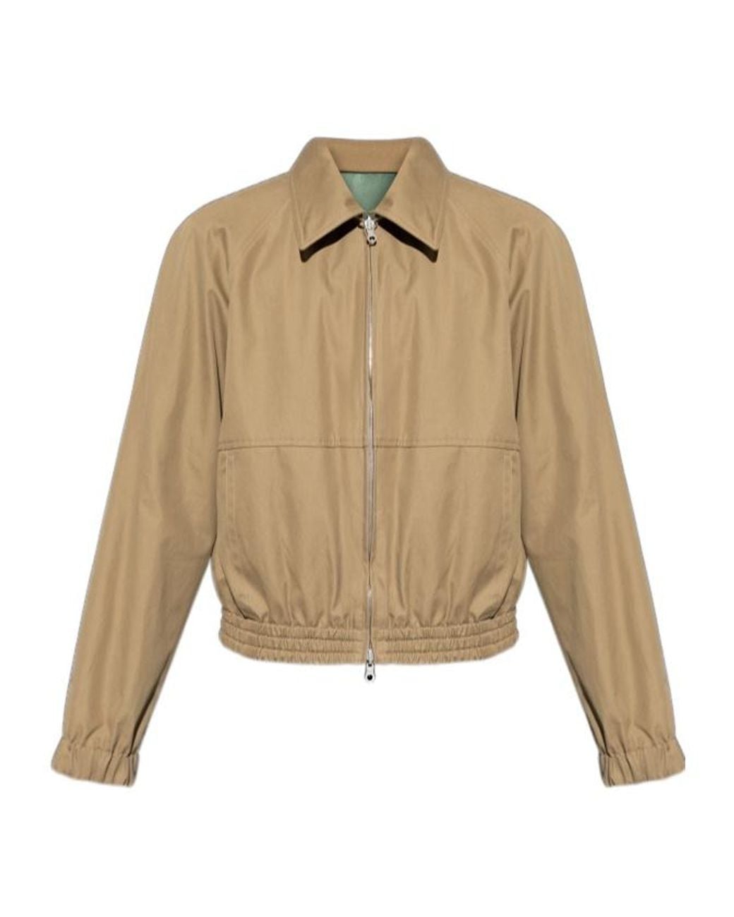 Dries Van Noten Natural Zip-Up Striped Reversible Jacket for men