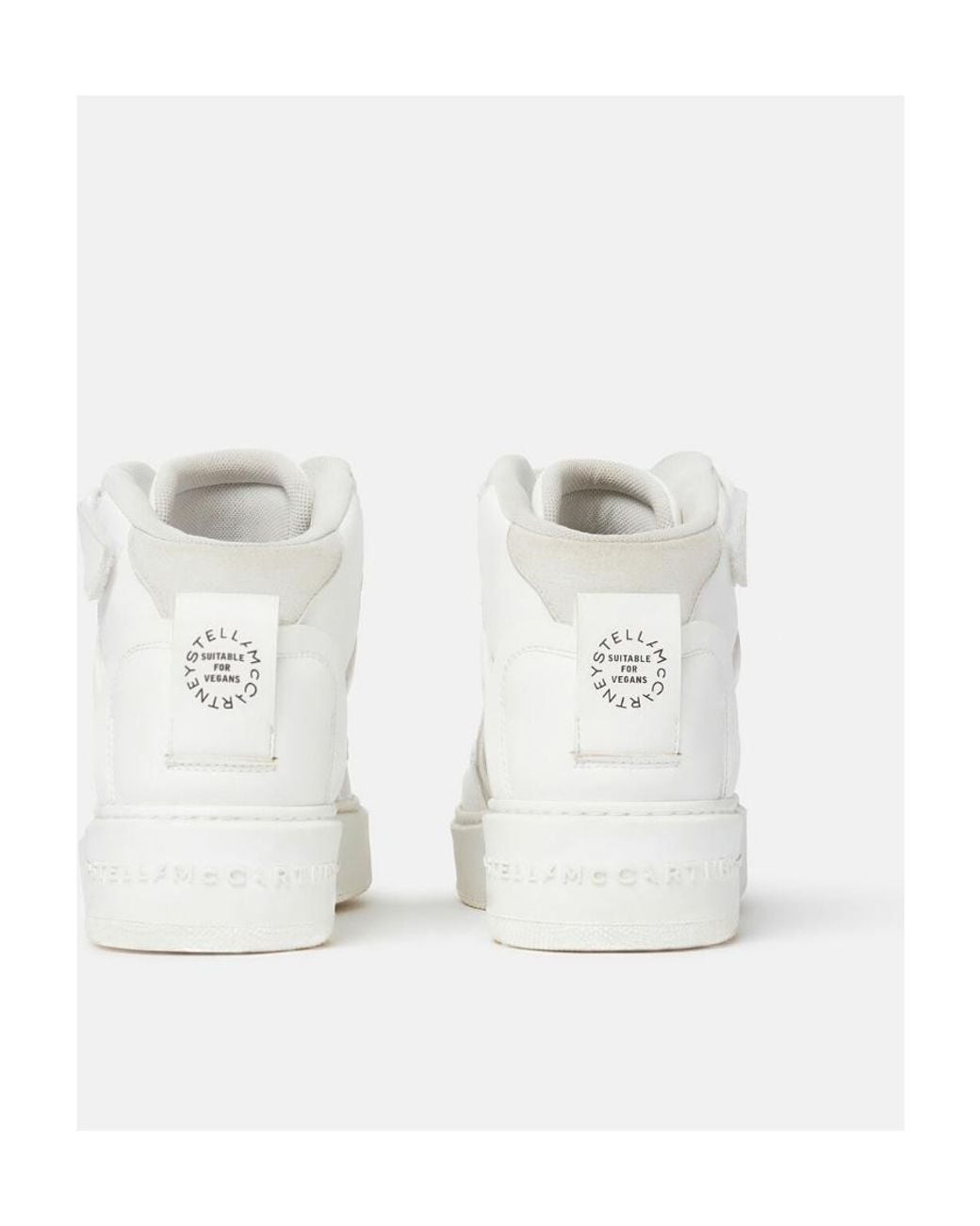 Stella McCartney White S-Wave 2 Mid-Top Sneakers