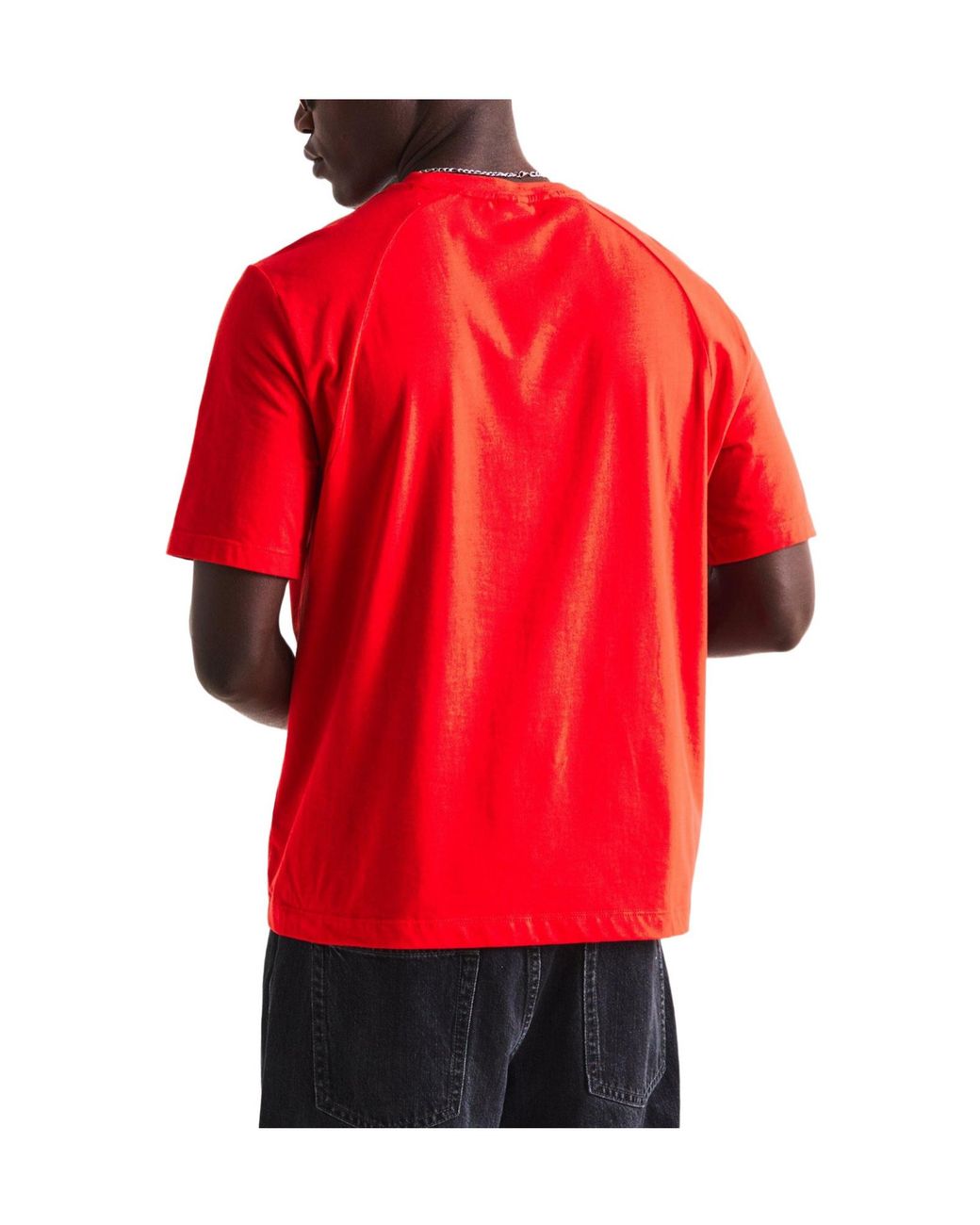 Calvin Klein Red Solid Color T-Shirt for men