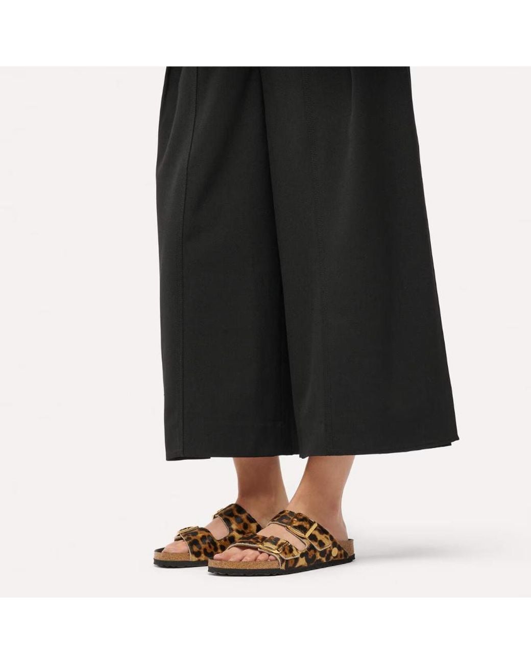 Birkenstock Brown Arizona Leopard-Print Sandals
