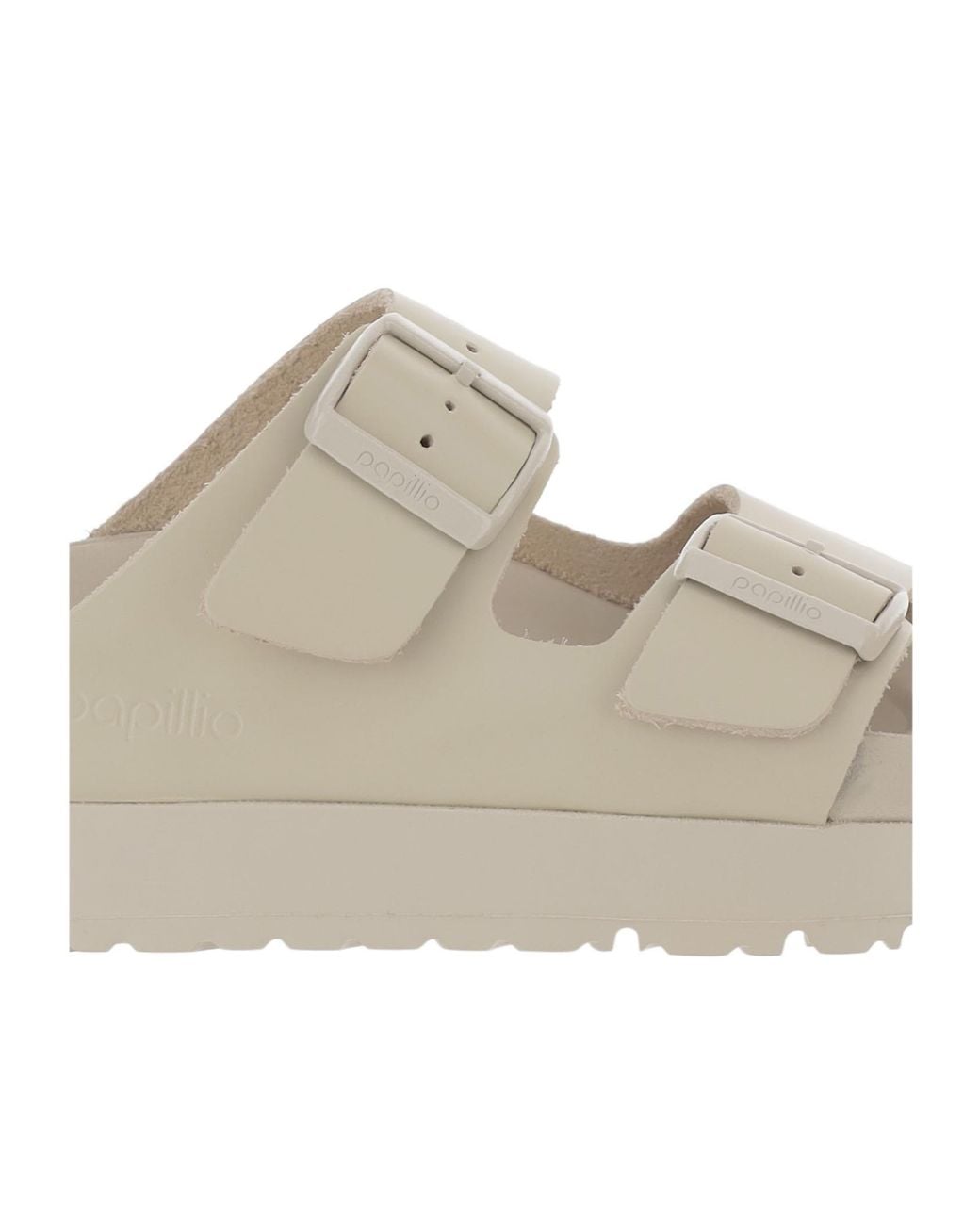 Birkenstock White Papillio Platform Sandals