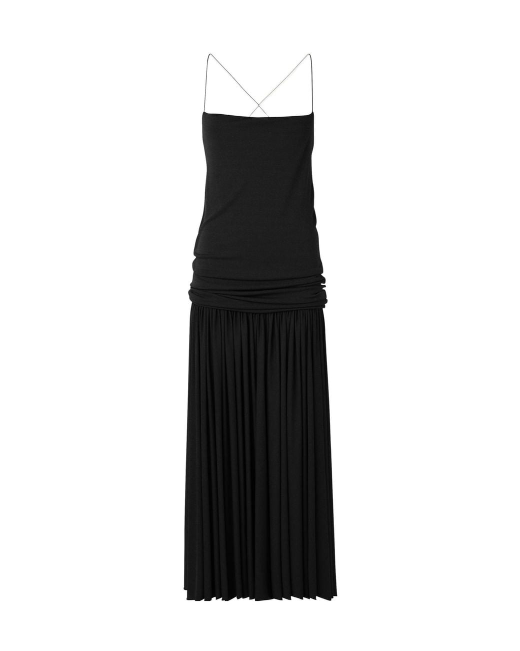 Jacquemus Black The Abiha Gathered Waist Dress