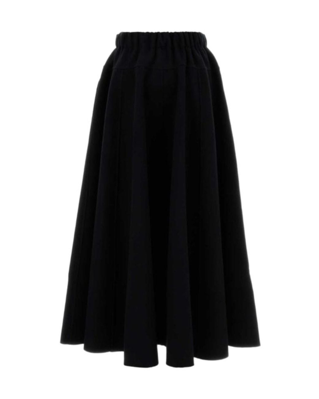Extreme Cashmere Black Venus Flared Knitted Skirt