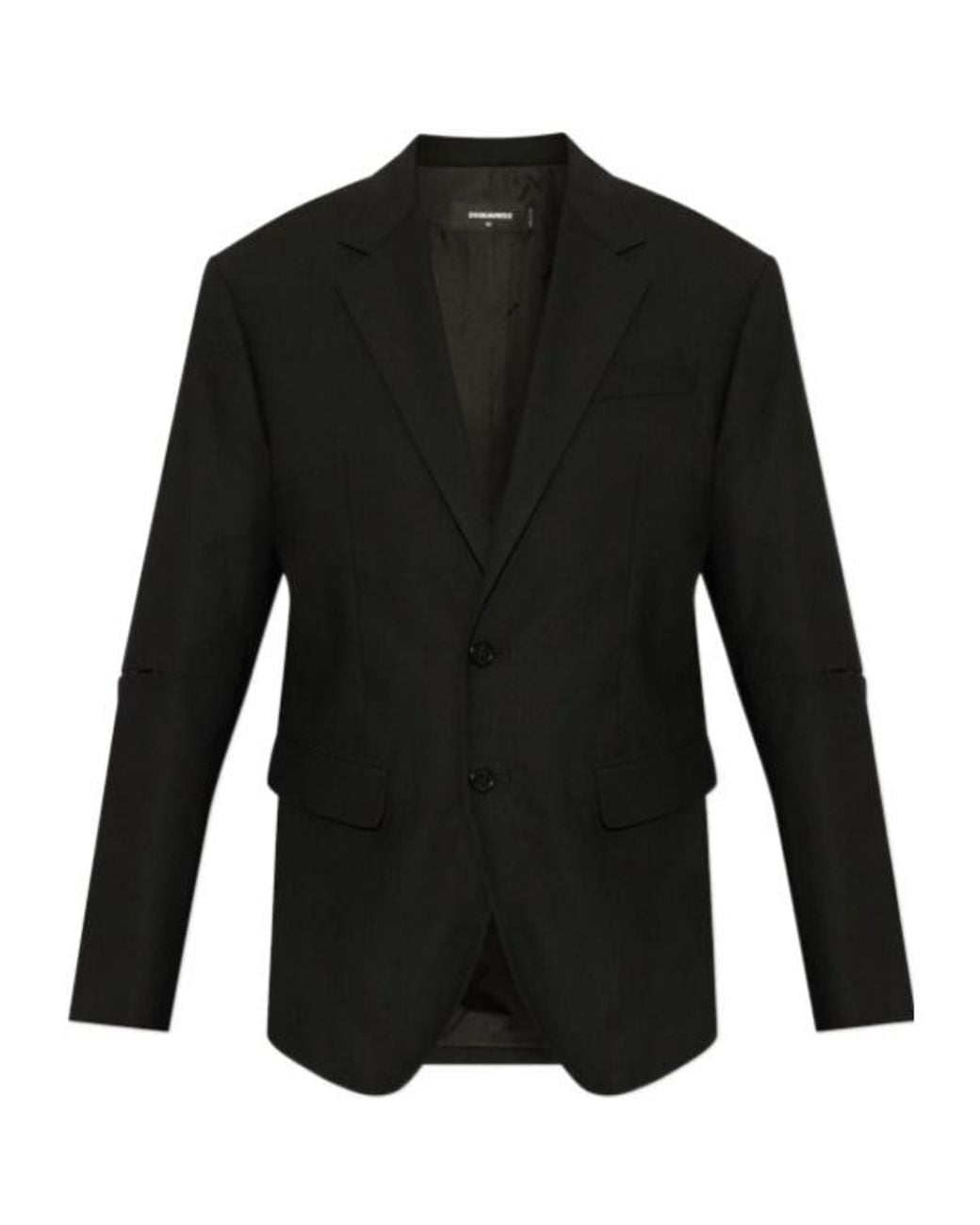DSquared² Black Single-Breasted Blazer for men