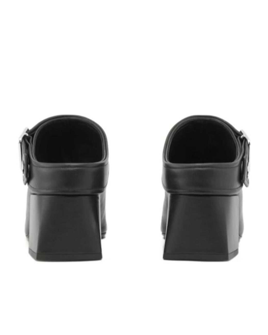 Courreges Black Gogo 55Mm Leather Mules