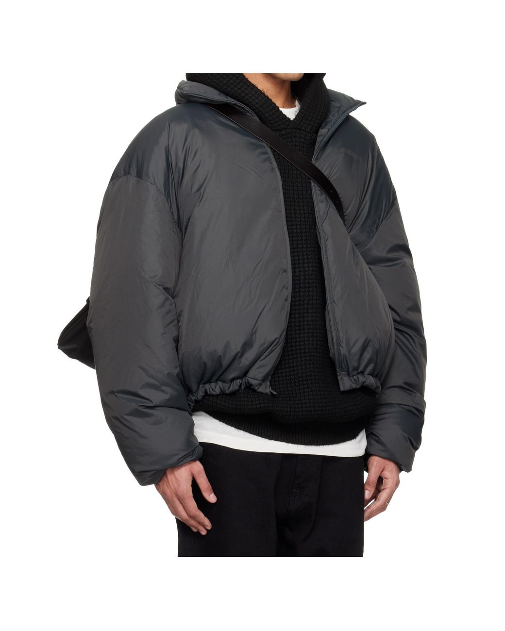Fear Of God Gray Ripstop Puffer Jacket for men