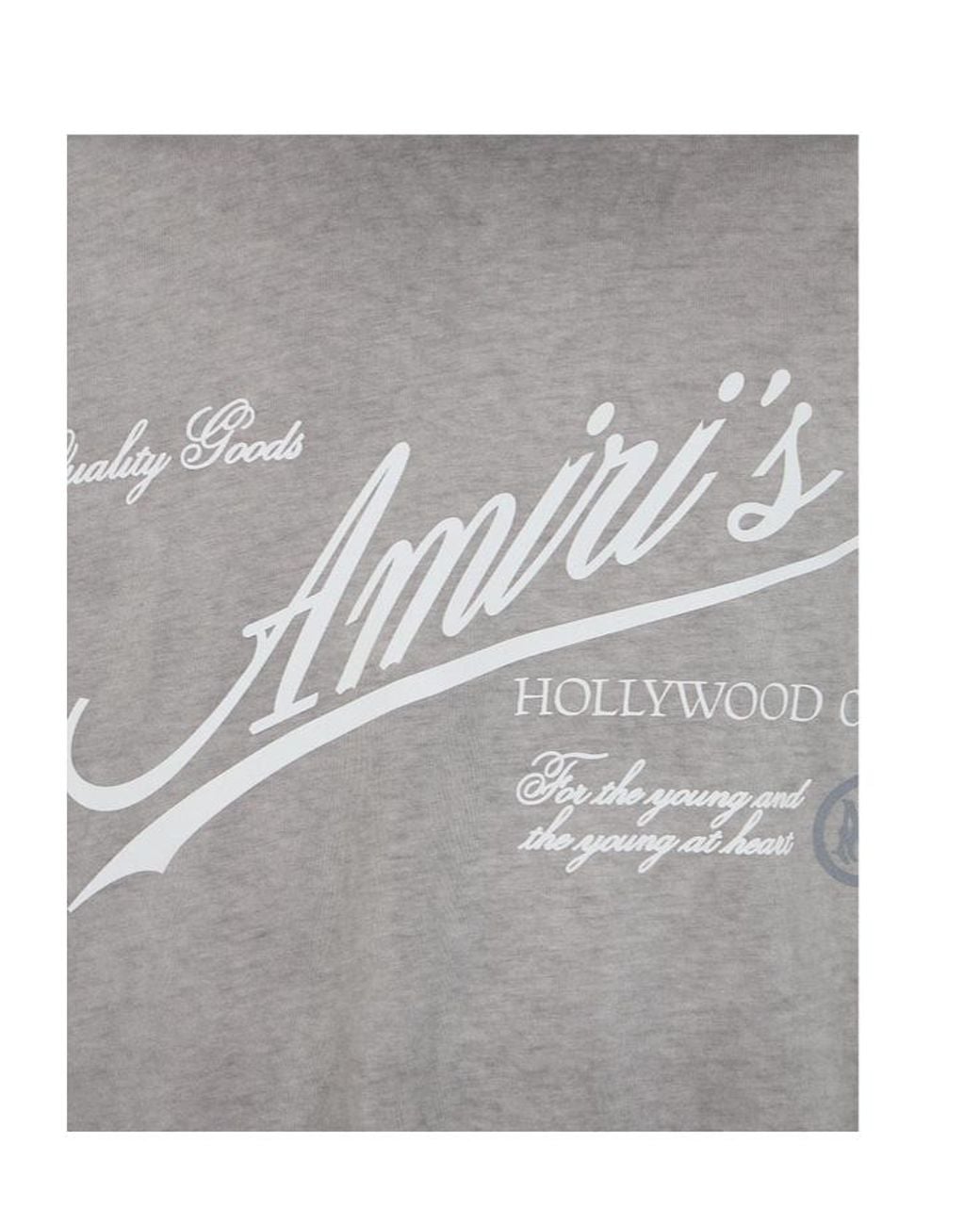 Amiri Gray Quality Goods Oversized T-Shirt for men