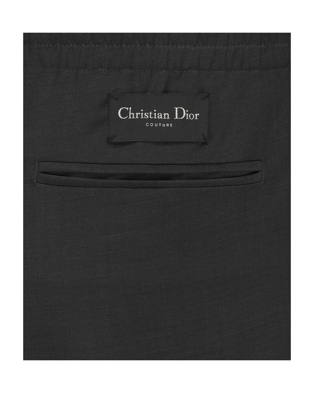 Dior Black Homme High Waisted Straight-Leg Pants for men