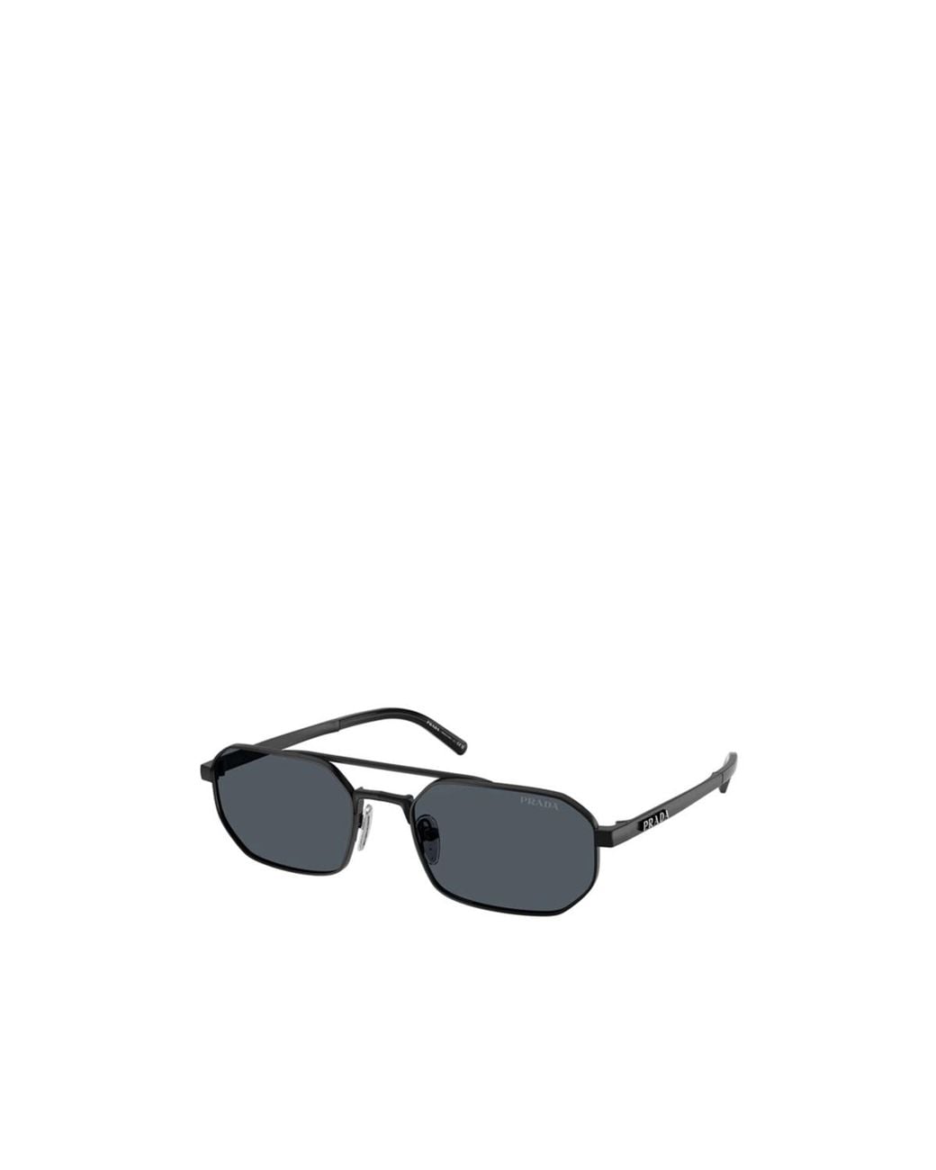 Prada White Eyewear Geometric Frame Snglasses for men