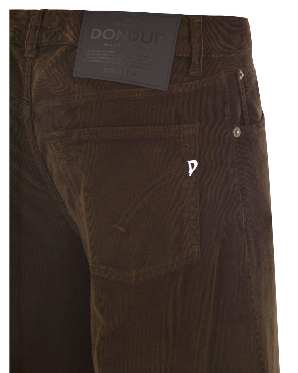Dondup Brown Marlen Corduroy Wide-Leg Pants