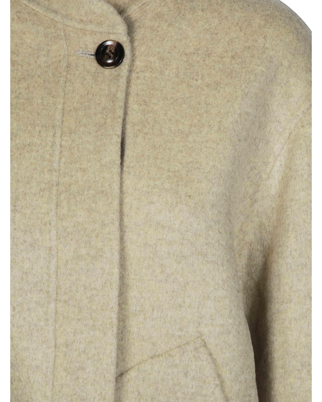 Soeur Natural Windsor Cropped Asymmetric Jacket