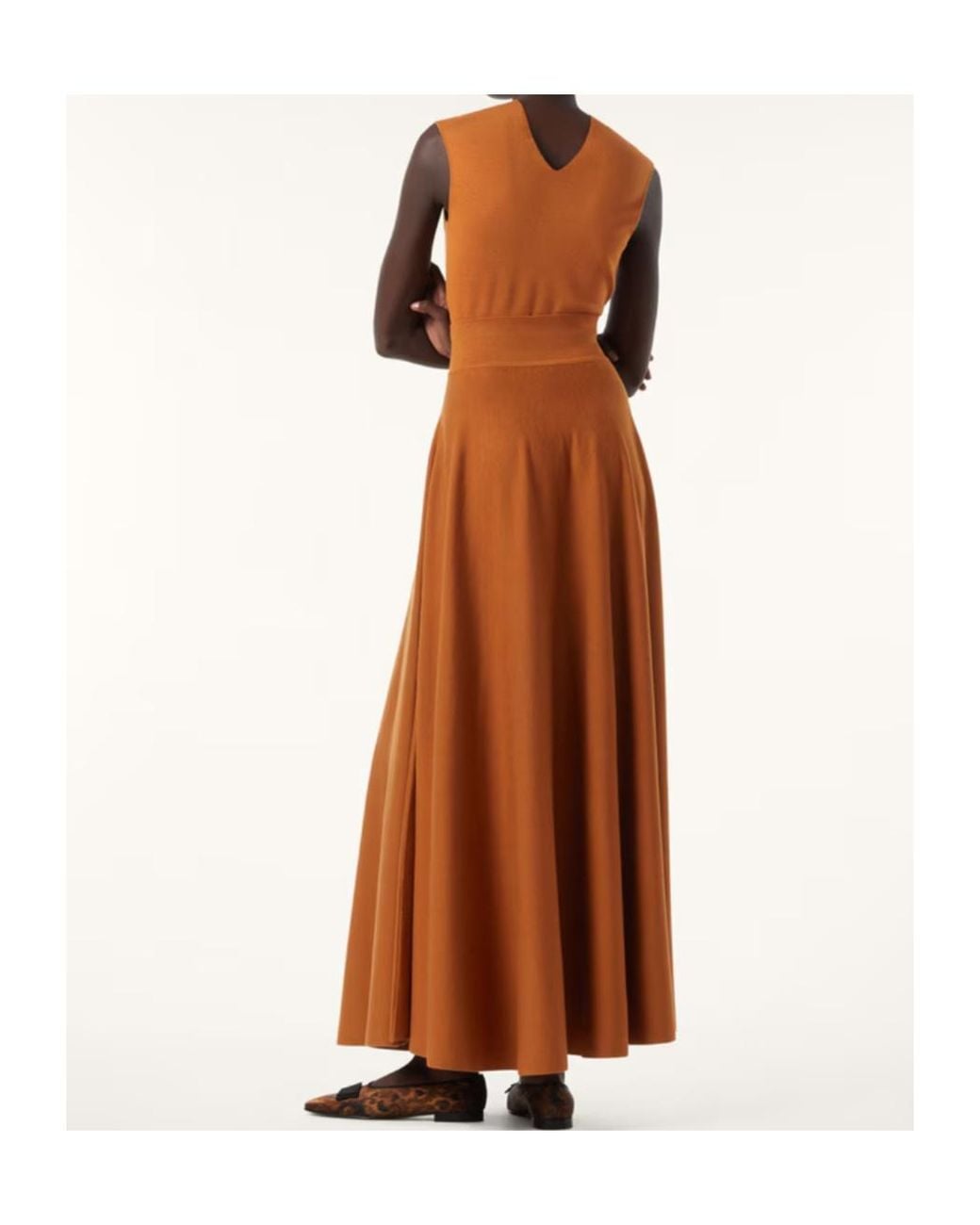 Loro Piana Brown Marigold Skirt