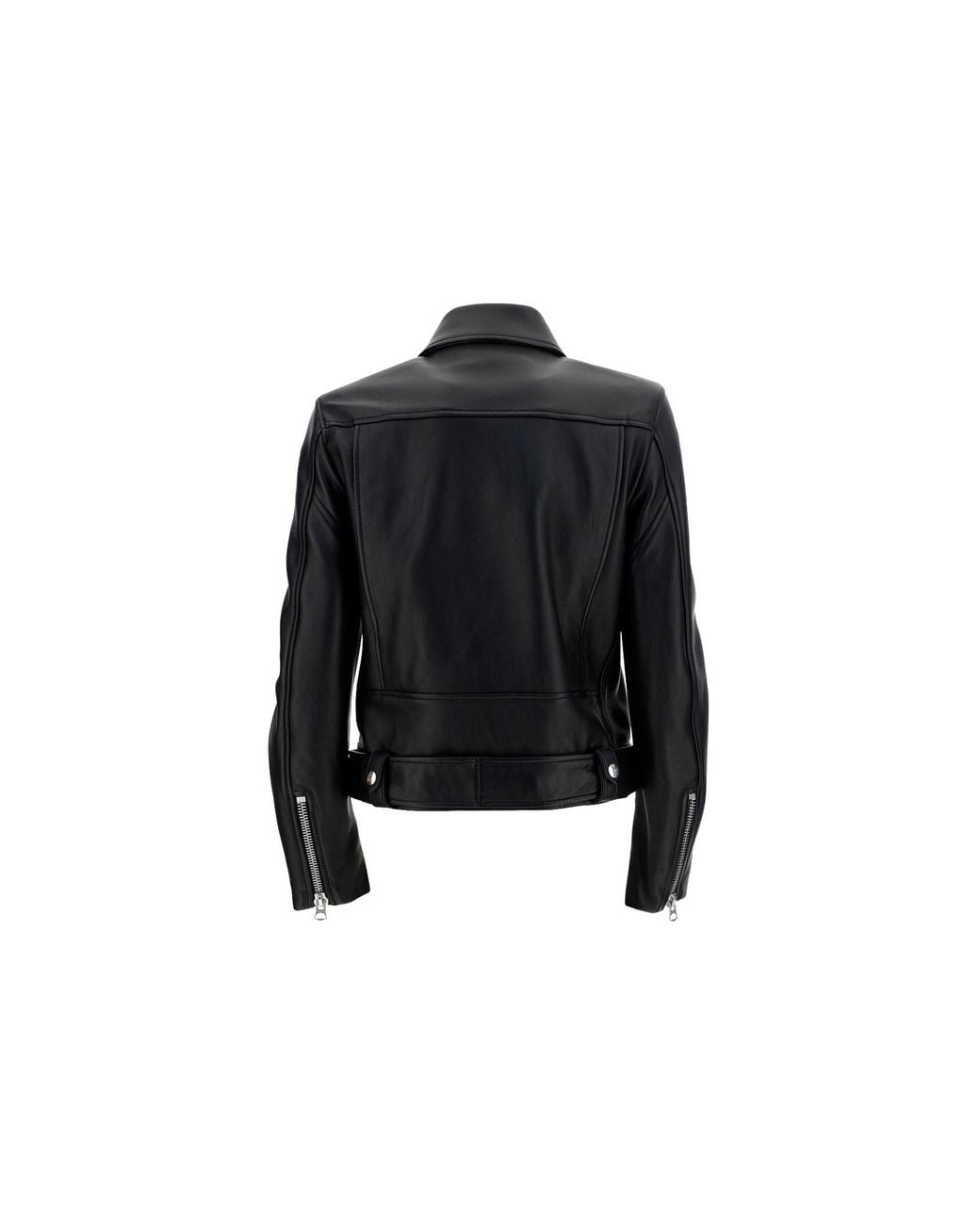 Acne Black Leather Biker Jacket