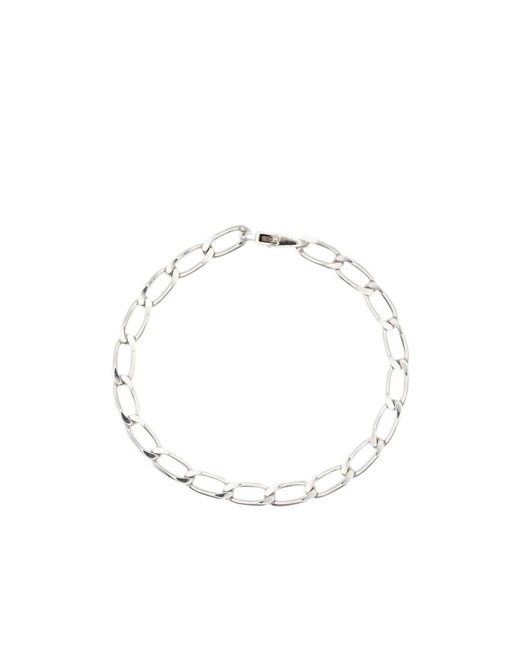 Tom Wood Metallic Chain Bracelet for men