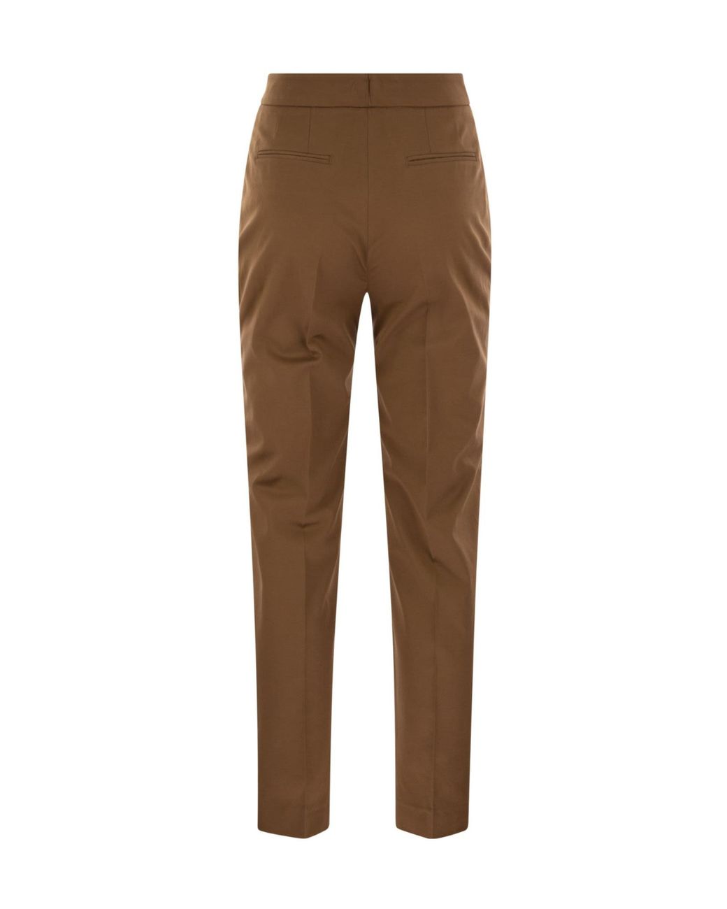 Pt Pantaloni Brown Pt Torino Frida Pleated Slim-Fit Pants