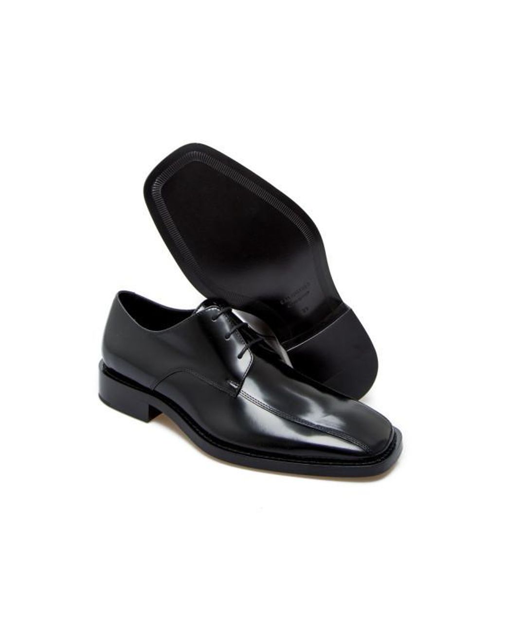 balenciaga men's dress shoes Formal for Men tone laces 4 eyelets lace Balenciaga Lace Up Business Dress
