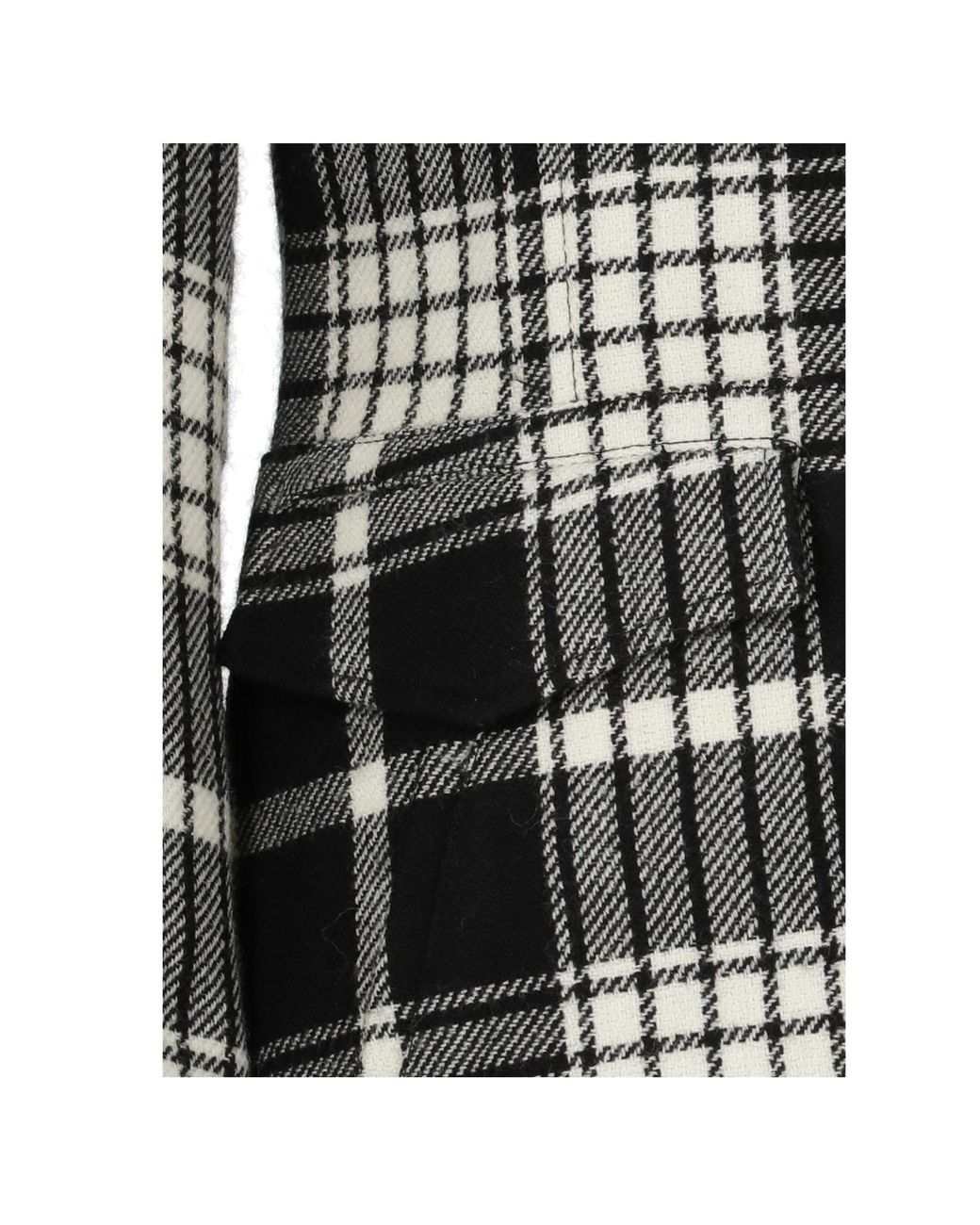 Polo Ralph Lauren Black Plaid Fringe-Trim Jacket