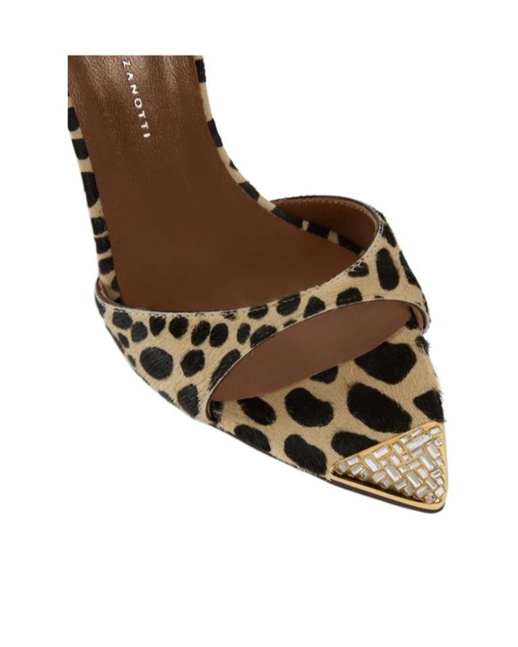 Giuseppe Zanotti Metallic Intriigo Savage Embellished Mules