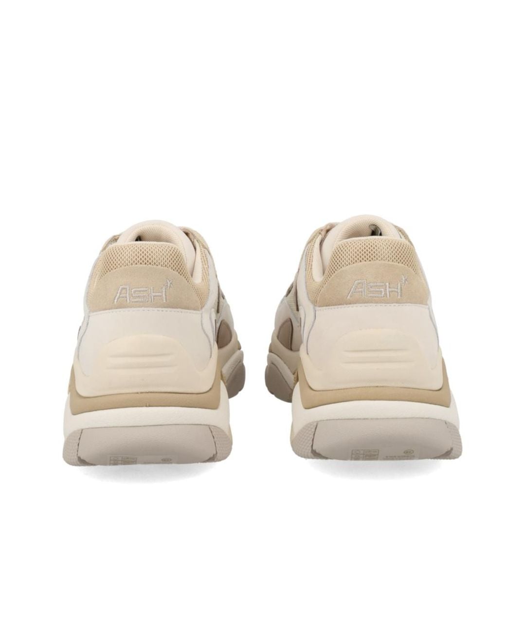 Ash Natural Round-Toe Sneakers