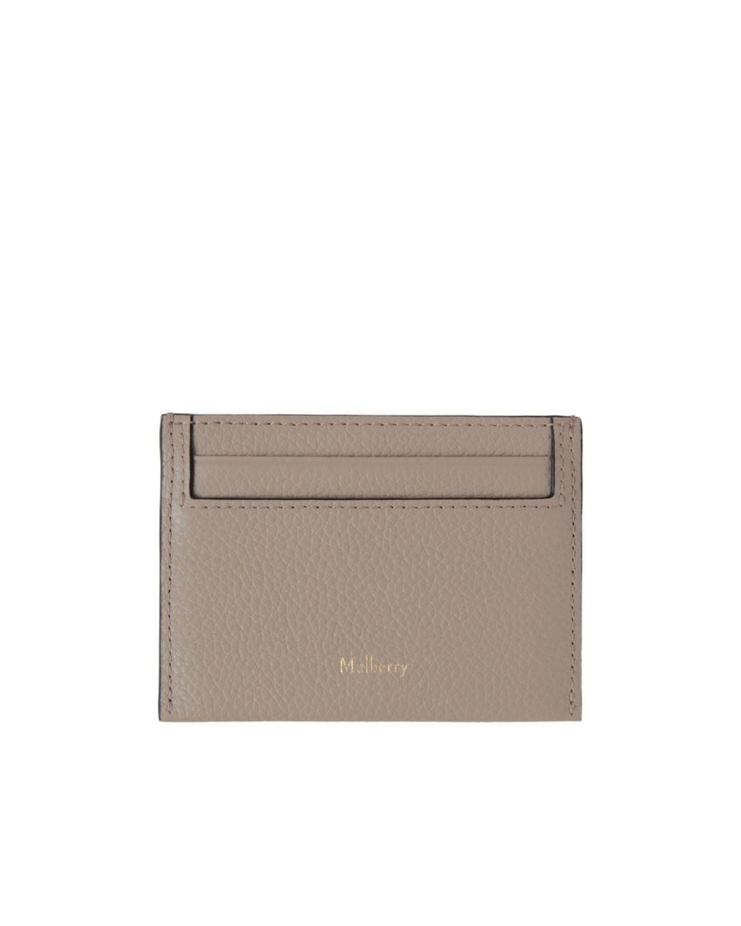 Mulberry Gray Calf-Leather Cardholder