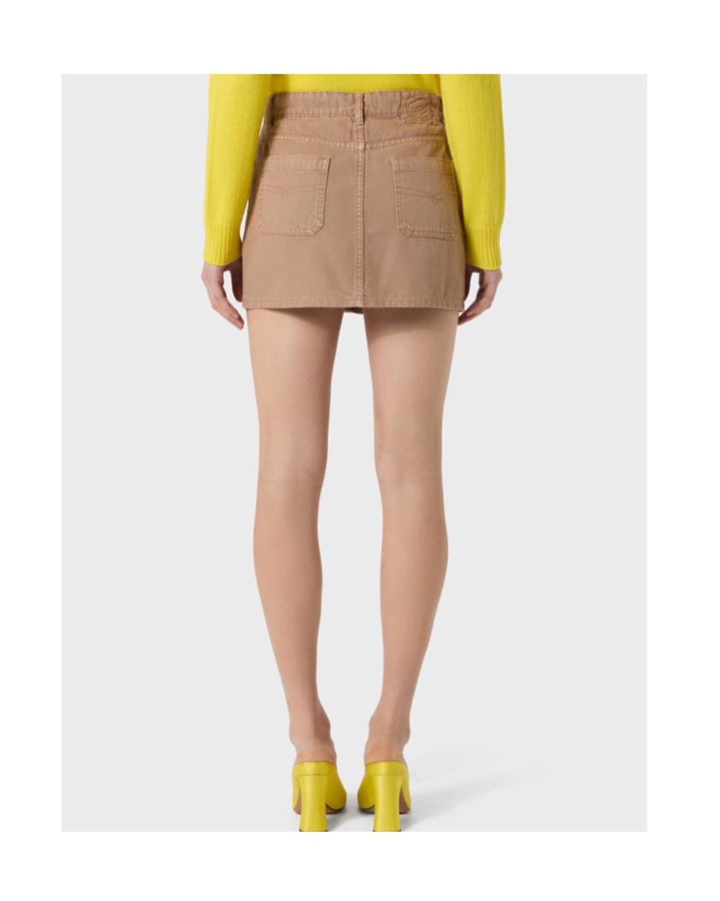 Blumarine Natural Waist Loop Skirt