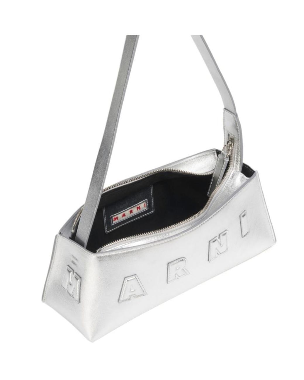 Marni White Museo Baguette Shoulder Bag