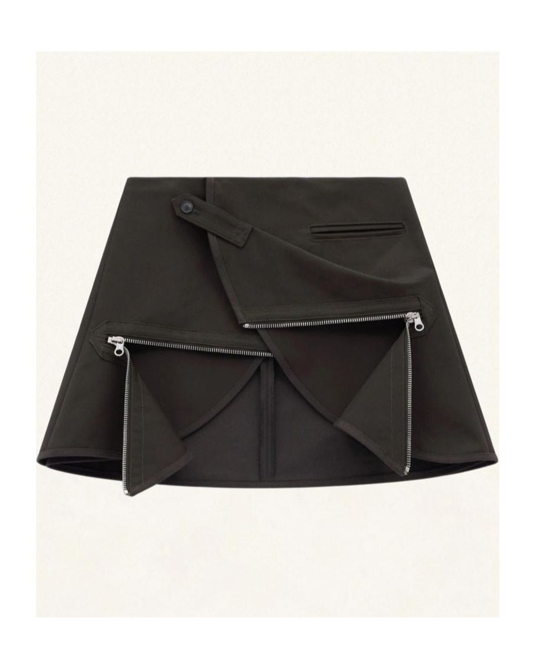 Courreges Black Courrèges Modular Mini Skirt