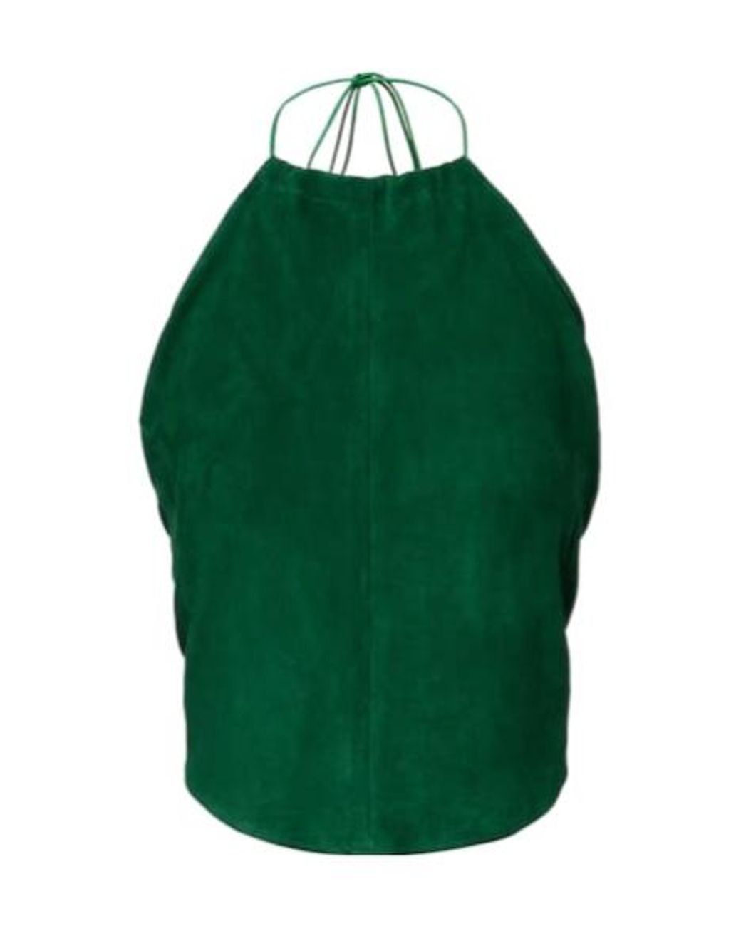 Stouls Green Rosie Halterneck Suede Top