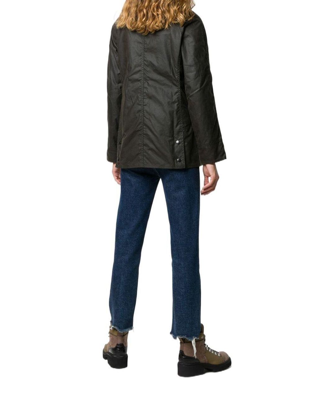 Barbour Black Classic Beadnell Waxed Jacket