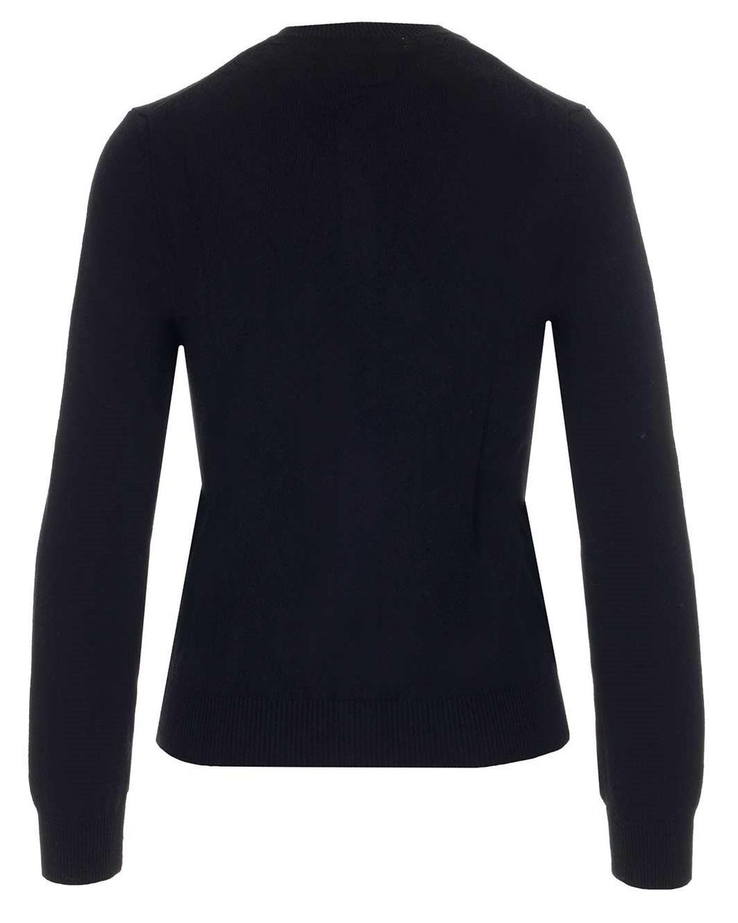 COMME DES GARÇONS PLAY Blue Long Sleeve V-Neck Sweater
