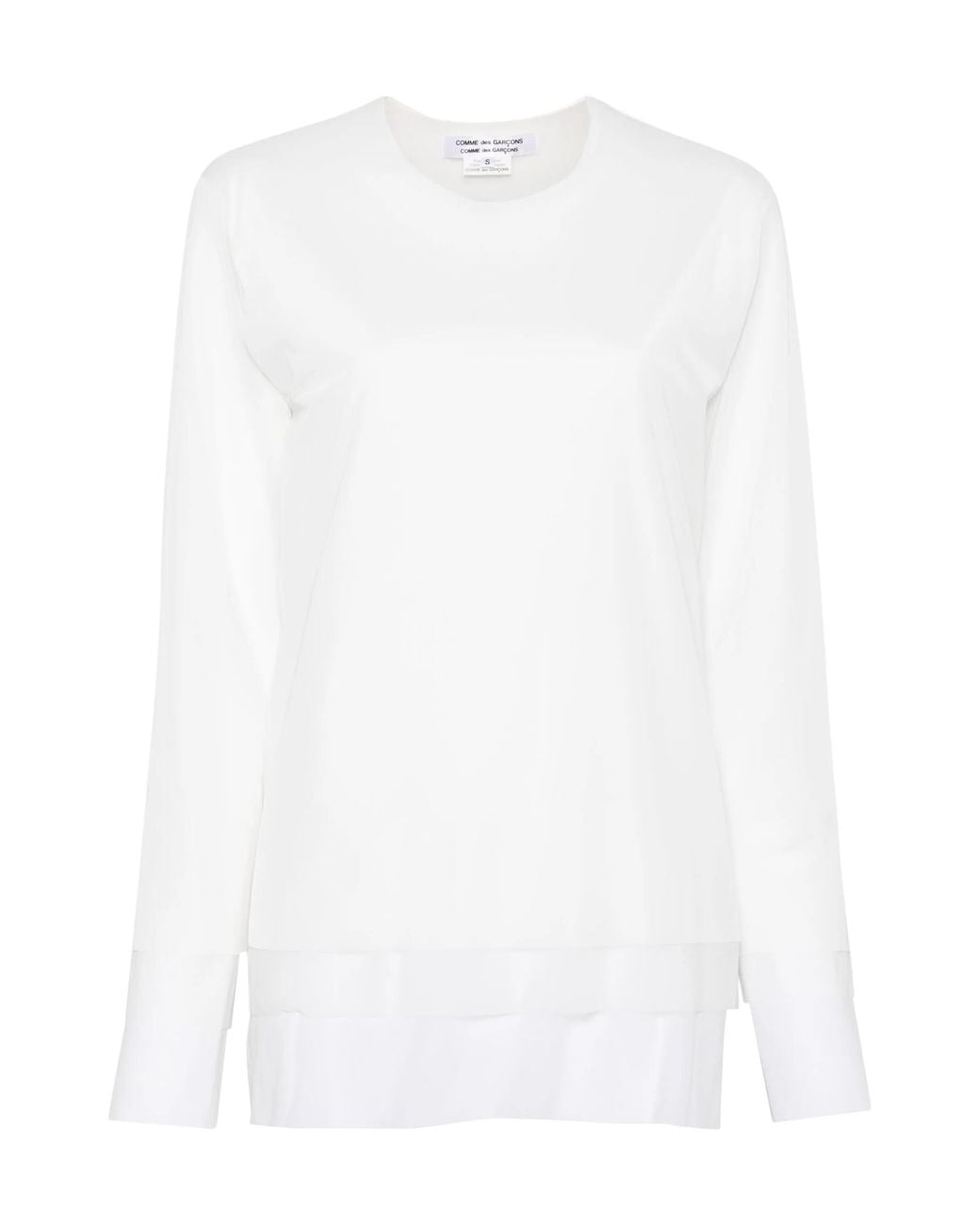 Comme des Garçons White Layered Top
