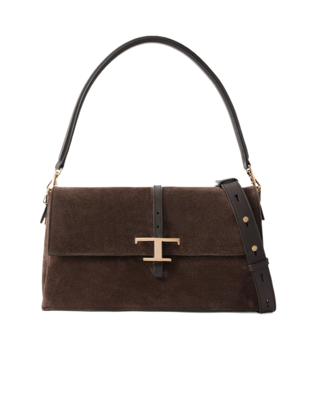 Tod's Brown T Timeless Small Flap Bag