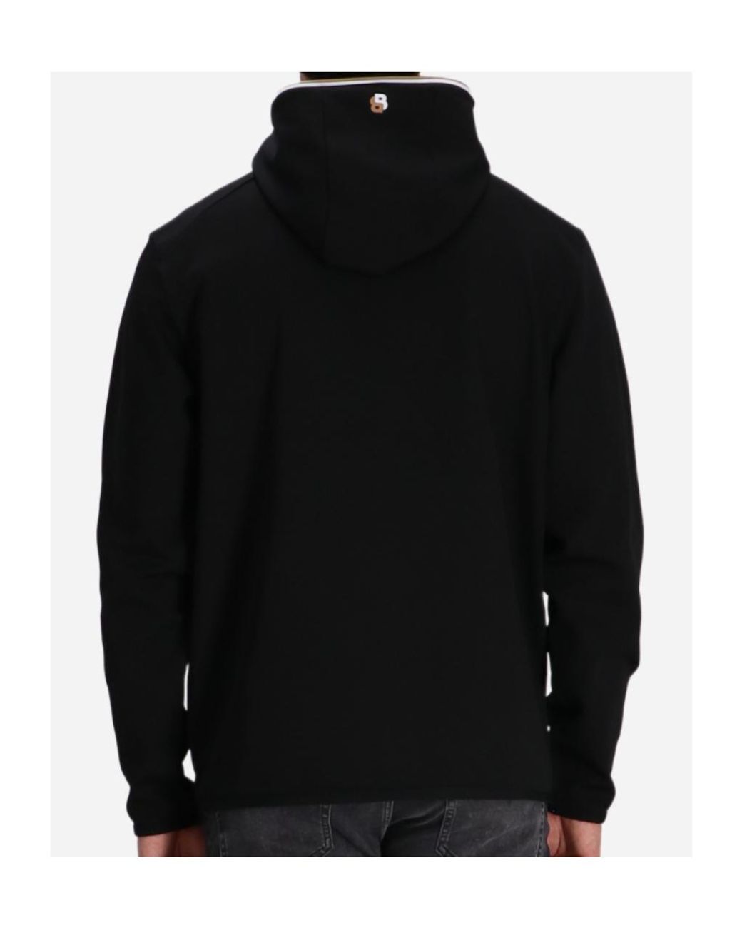 Boss Black Boss Logo-Printed Zipped Hoodie for men
