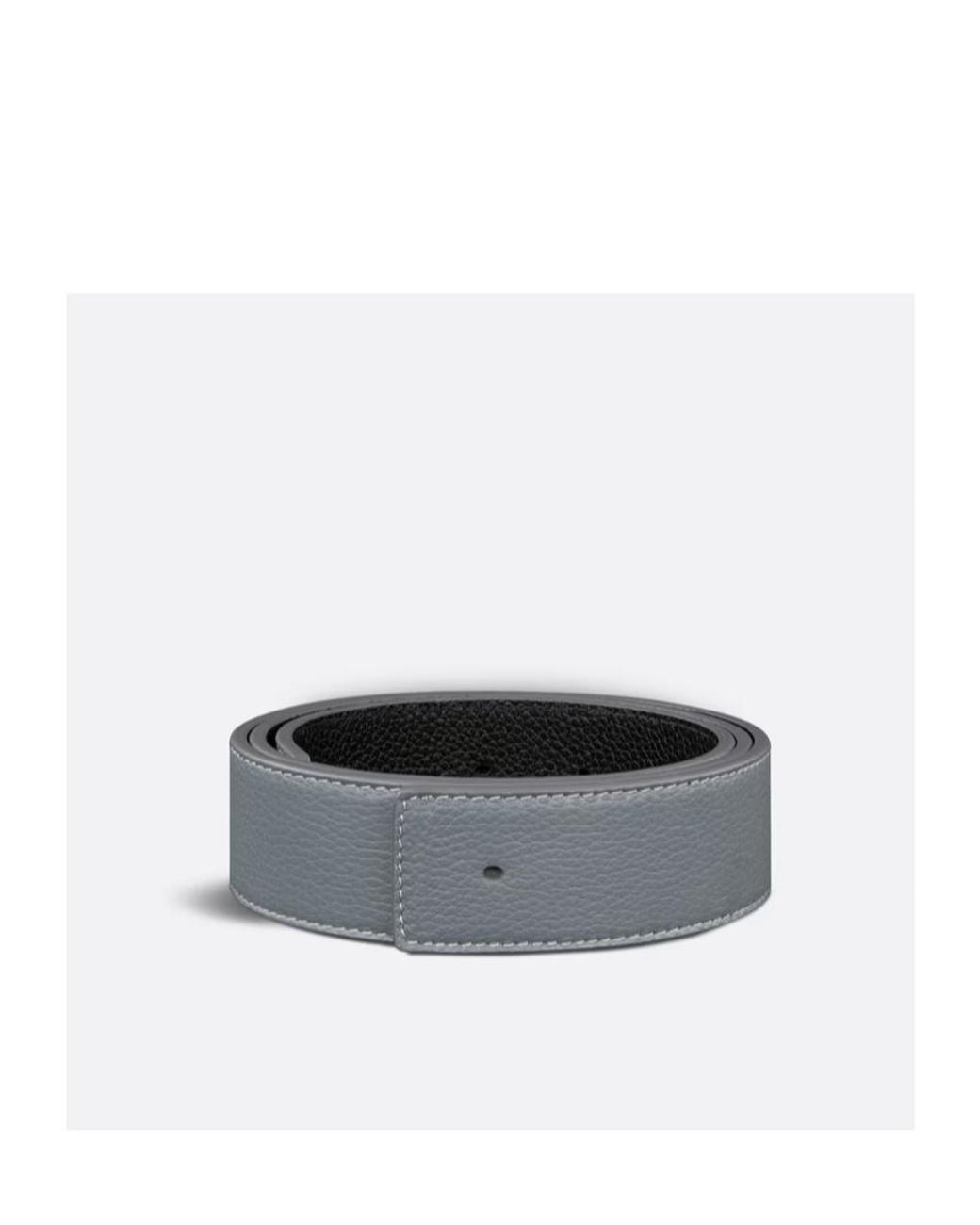 Dior White Reversible Belt Strap for men