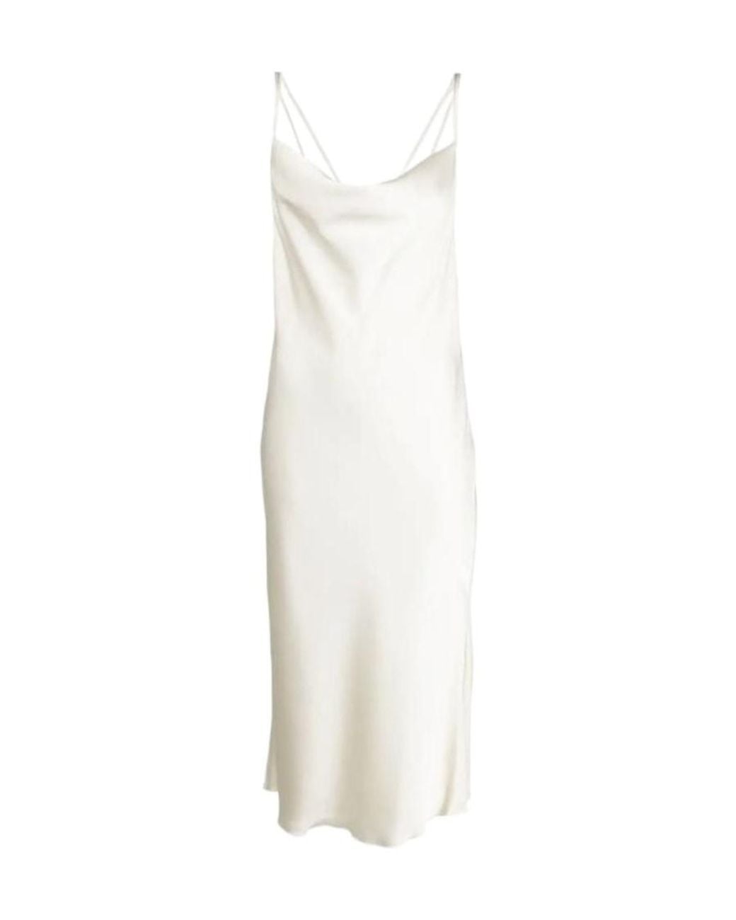 ROTATE BIRGER CHRISTENSEN White Bare-Back Halter Skirt