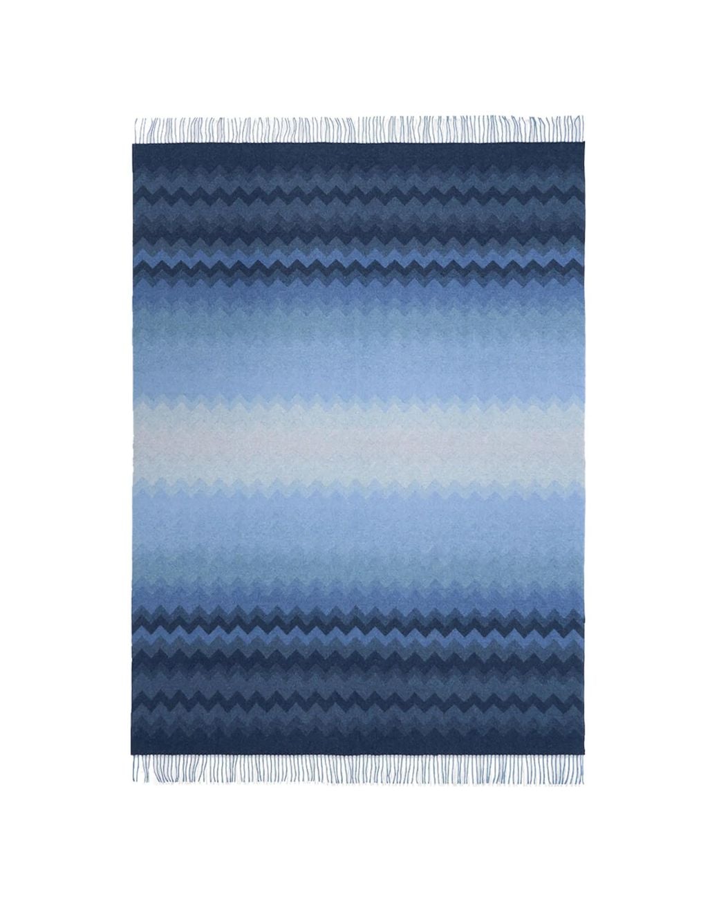 Missoni Blue Plaid Scarf for men
