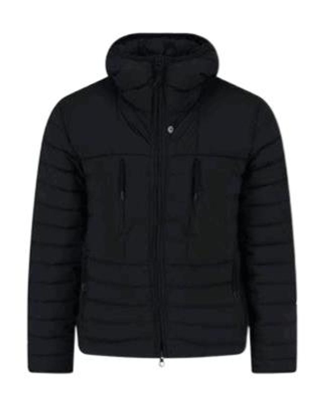 Stone Island Black Zip-Up Down Jacket for men